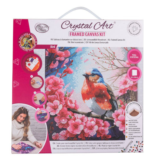 “Bird” Crystal Art Kit 30x30cm Front Packaging