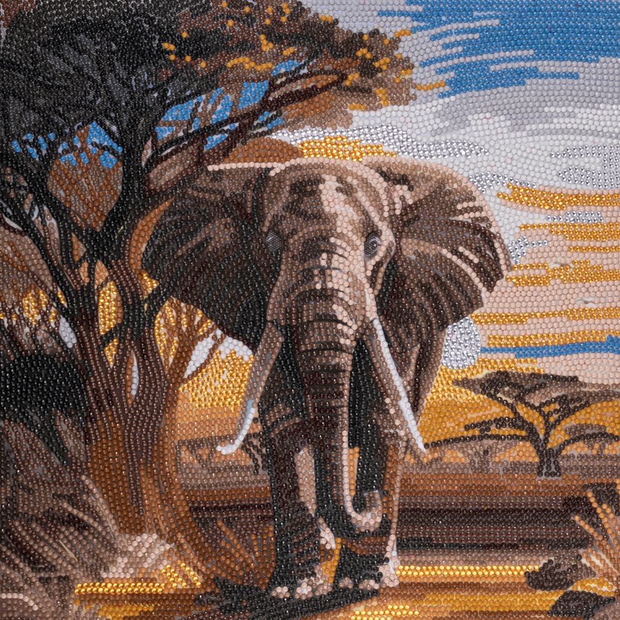 “Elephant” Crystal Art Kit 30x30cm Front