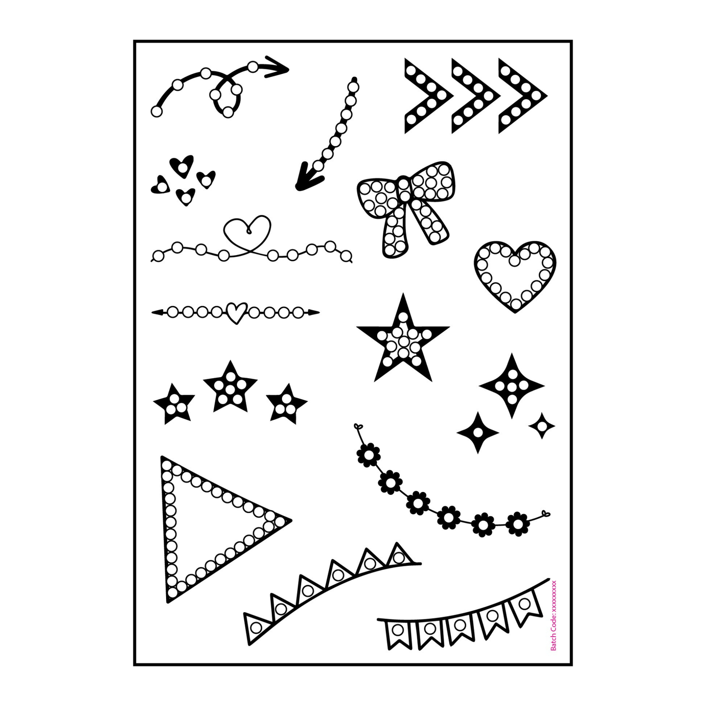 Finishing Touches Crystal Art A6 Scrapbook Stamp Set