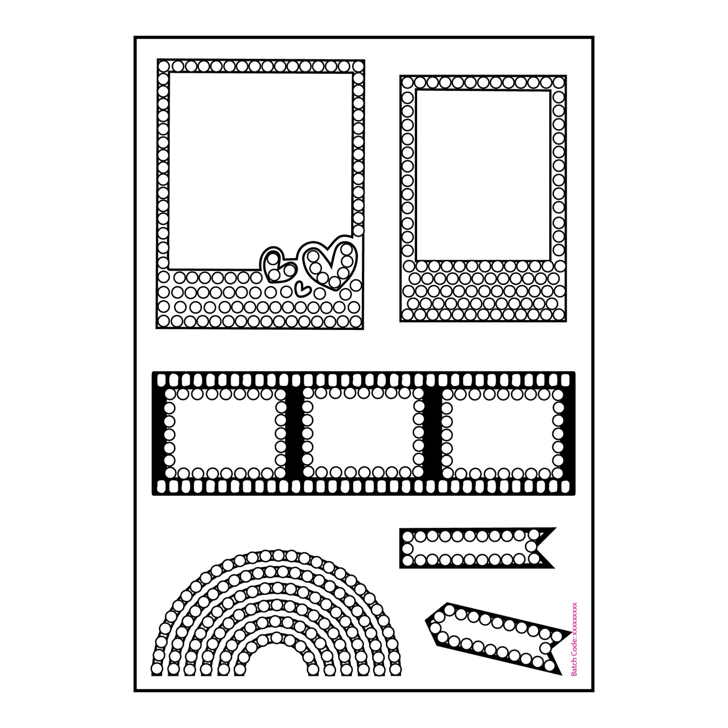 Capture & Moment Crystal Art A6 Scrapbook Stamp Set