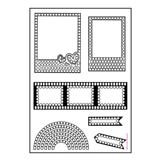 Capture & Moment Crystal Art A6 Scrapbook Stamp Set
