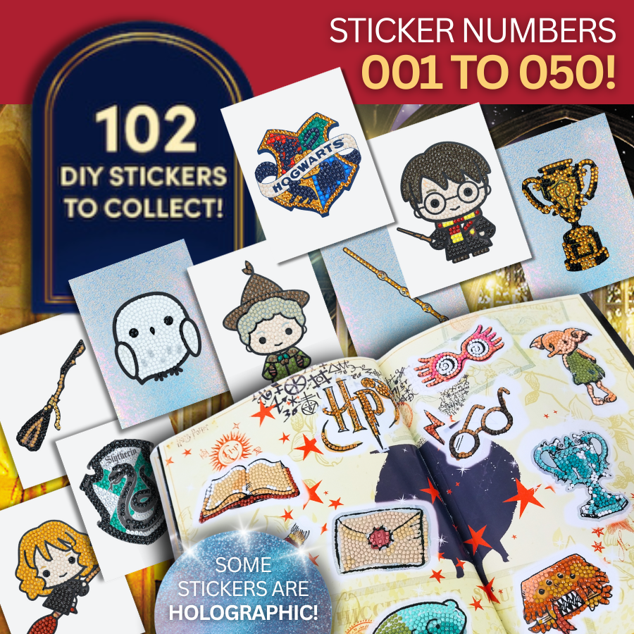 Harry Potter Crystal Art Stickers 001-050