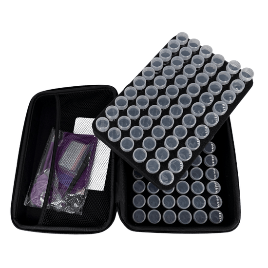 Butterflies Crystal Art Storage Case - 120 Bottles