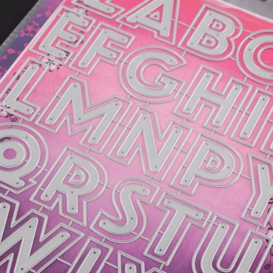 Craft Buddy Nested UPPER CASE Alphabet Die Set