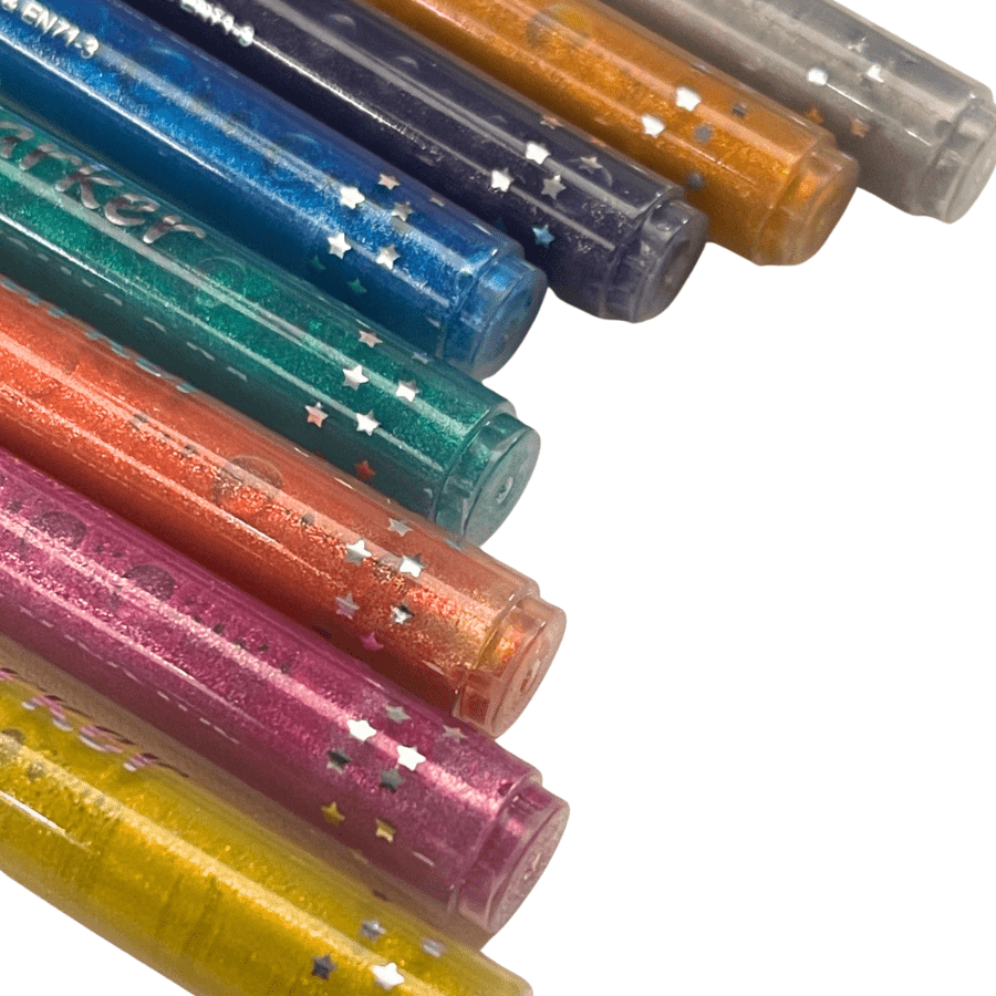 Craft Buddy Glitter Markers Set of 8