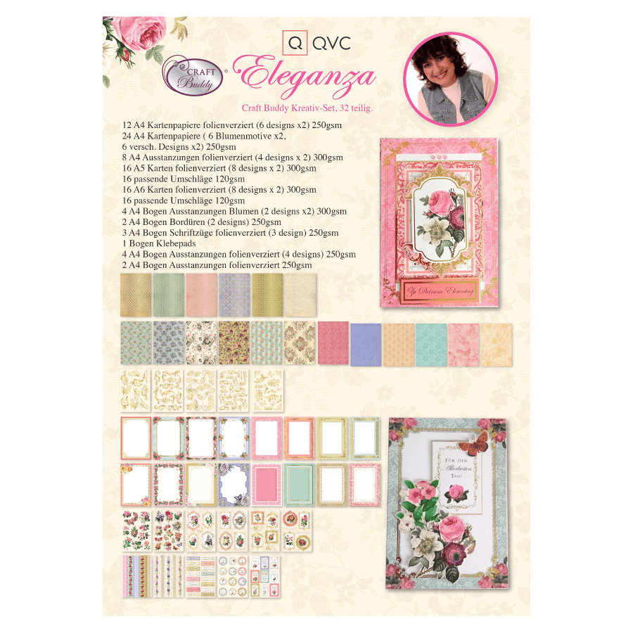 Craft Buddy Eleganza Papercrafting Kit - Makes 32 Cards