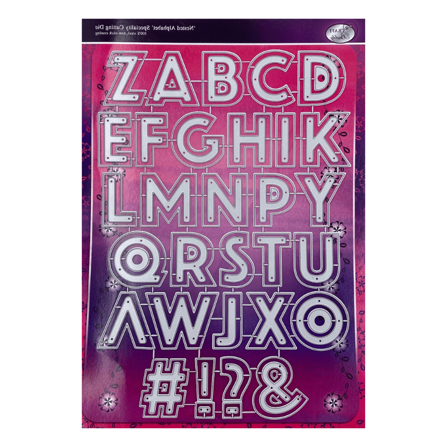 Craft Buddy Nested UPPER CASE Alphabet Die Set
