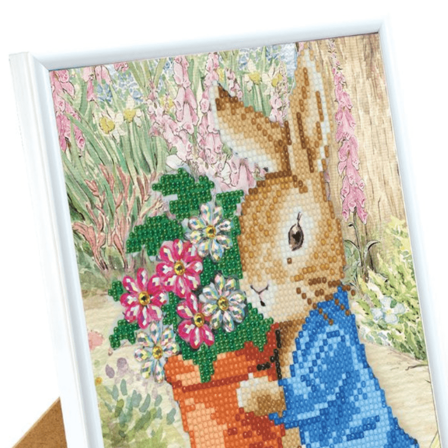 "Peter Rabbit" Crystal Art Framed Kit 21x25cm