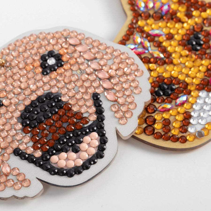 "Perfect Pets" Crystal Art Keyring Kit x 3