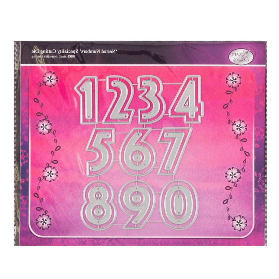 Craft Buddy Nested Number Die Set - 26 Dies