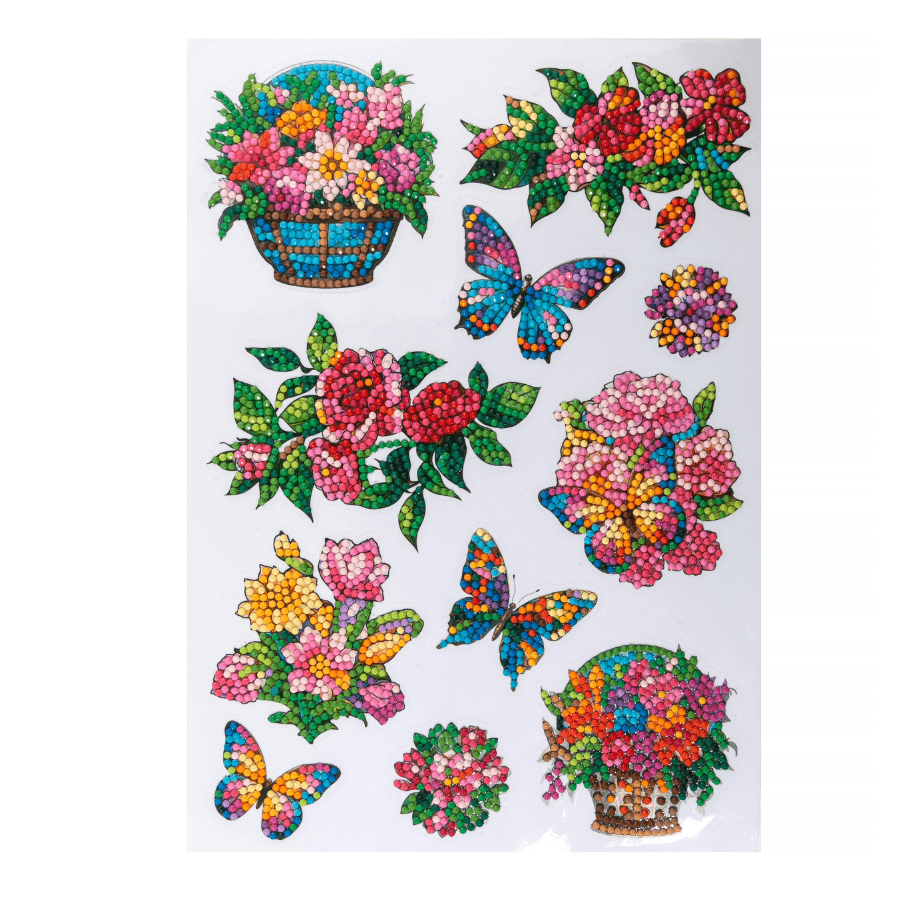 Butterfly Beauty Crystal Art Sticker Set