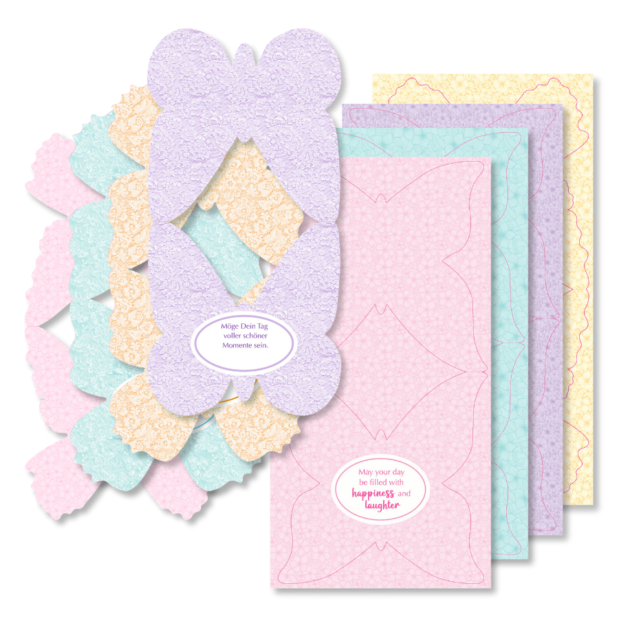 Butterfly Shaped Card Collection Card Making Kit x 32 Cards