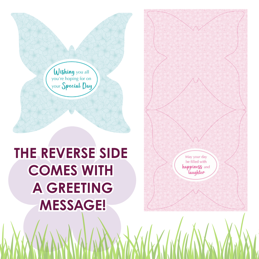 Butterfly Shaped Card Collection Card Making Kit x 32 Cards