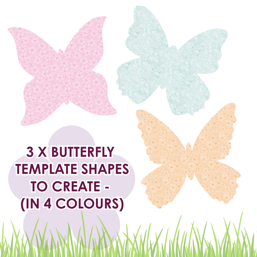 Butterfly Shaped Card Collection Card Making Kit x 32 Cards