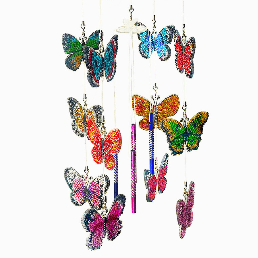 Butterfly Wind Chime Crystal Art Hanging Decoration 11