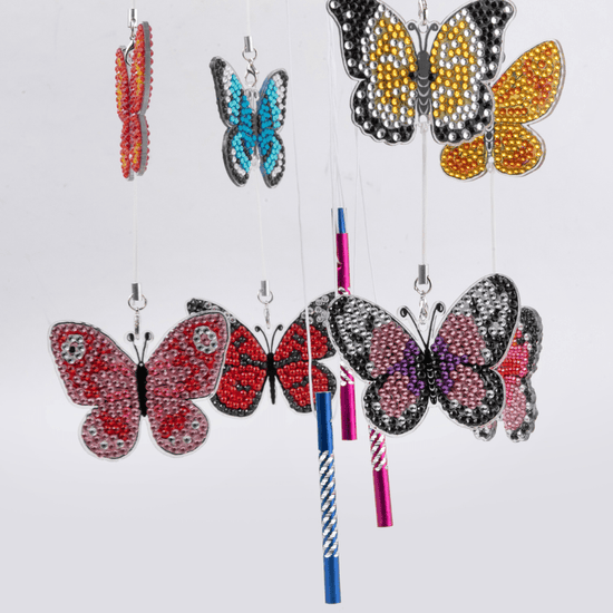 Butterfly Wind Chime Crystal Art Hanging Decoration 1