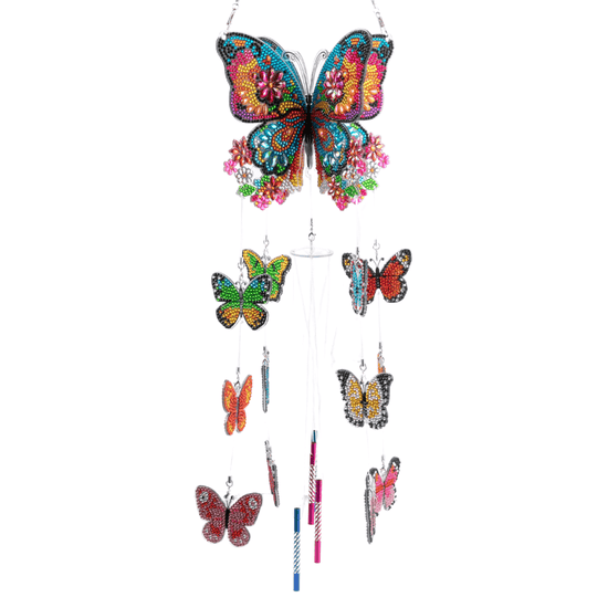 Butterfly Wind Chime Crystal Art Hanging Decoration 2