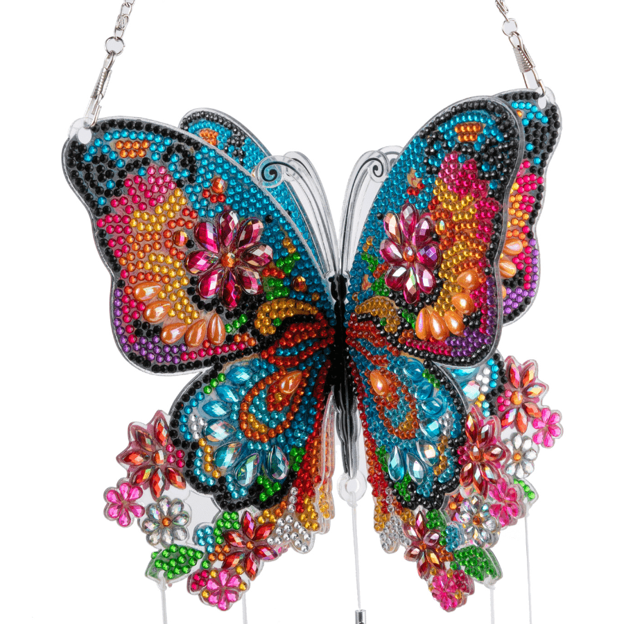 Butterfly Wind Chime Crystal Art Hanging Decoration 5