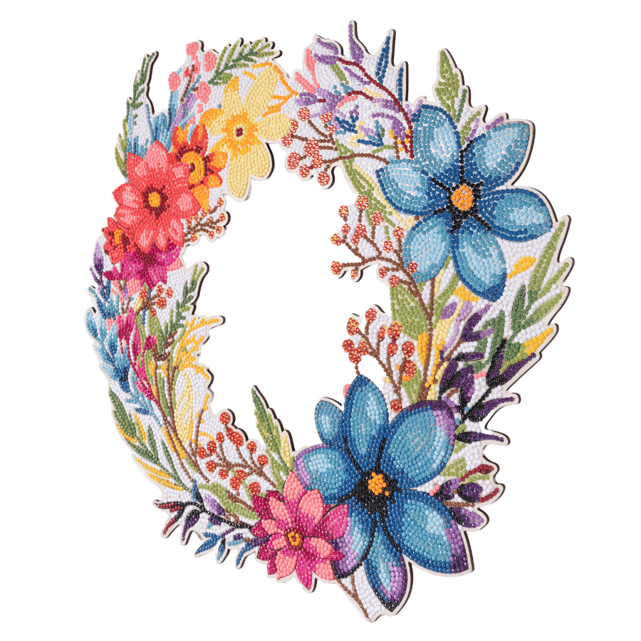 CA-WR27 Summer Crystal Art Wreath Kit 6
