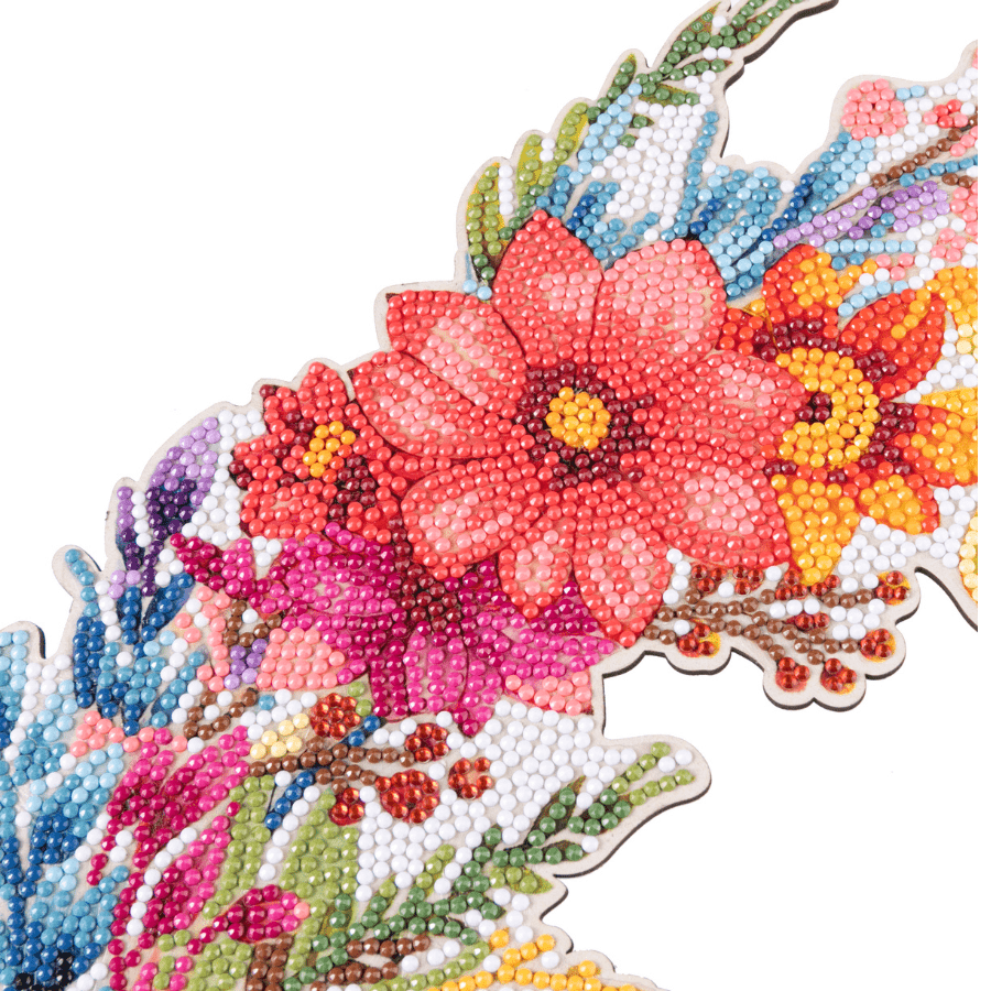 CA-WR27 Summer Crystal Art Wreath Kit 7
