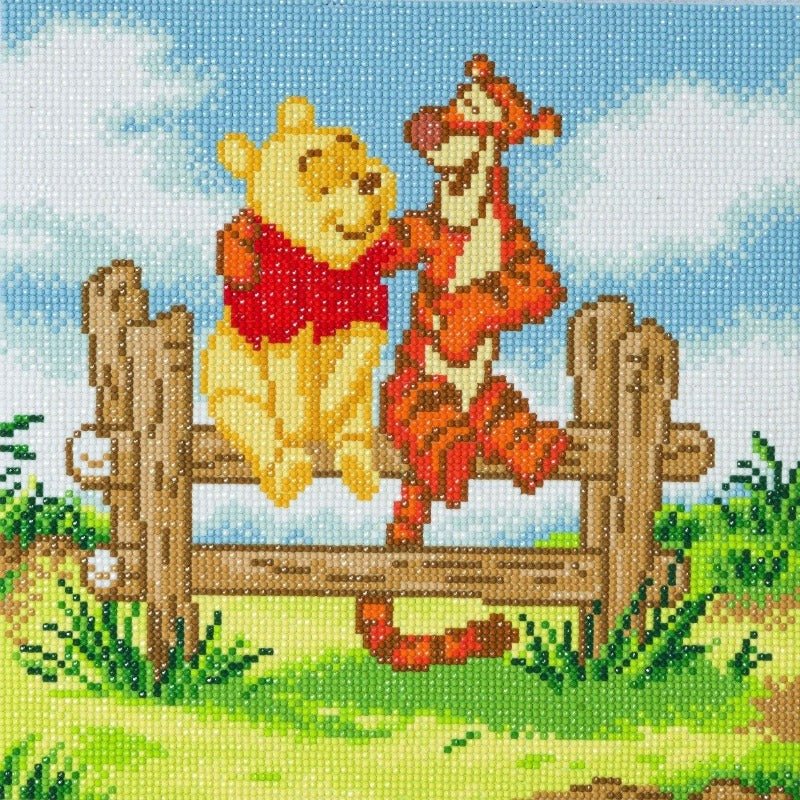 "Pooh and Tigger" Crystal Art Canvas Kit 30x30cm