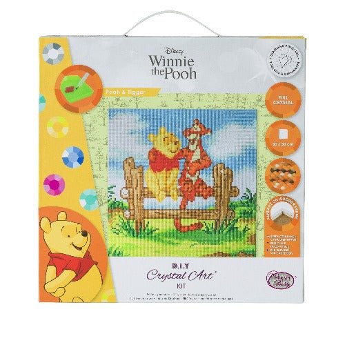 "Pooh and Tigger" Crystal Art Canvas Kit 30x30cm