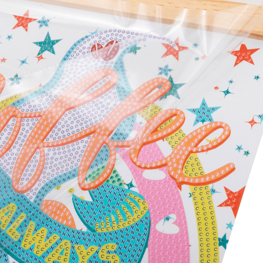 Coffee Mini Crystal Art Scroll Kit 20x30 3