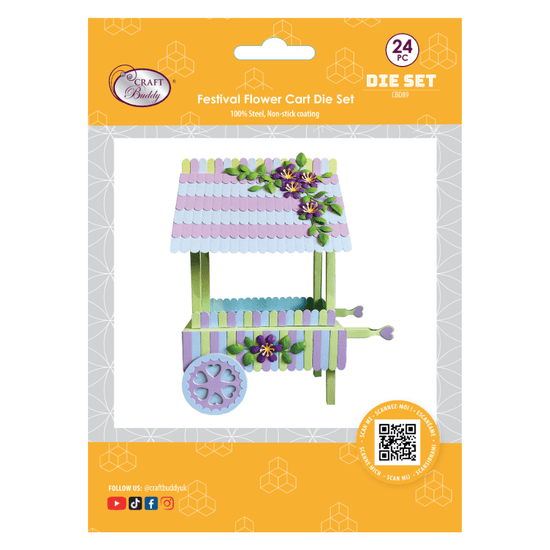Craft Buddy Festival Flower Cart Die Set 3