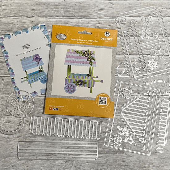 Craft Buddy Festival Flower Cart Die Set 8