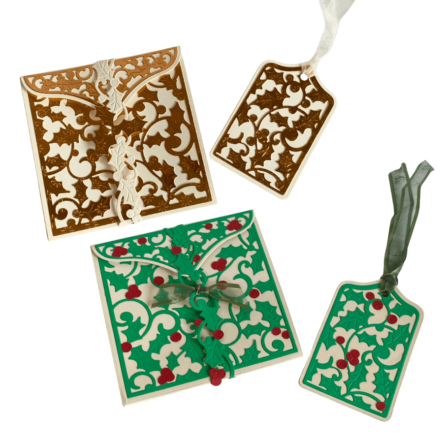 Craft Buddy Holiday Holly Gifting Wallet die set 3