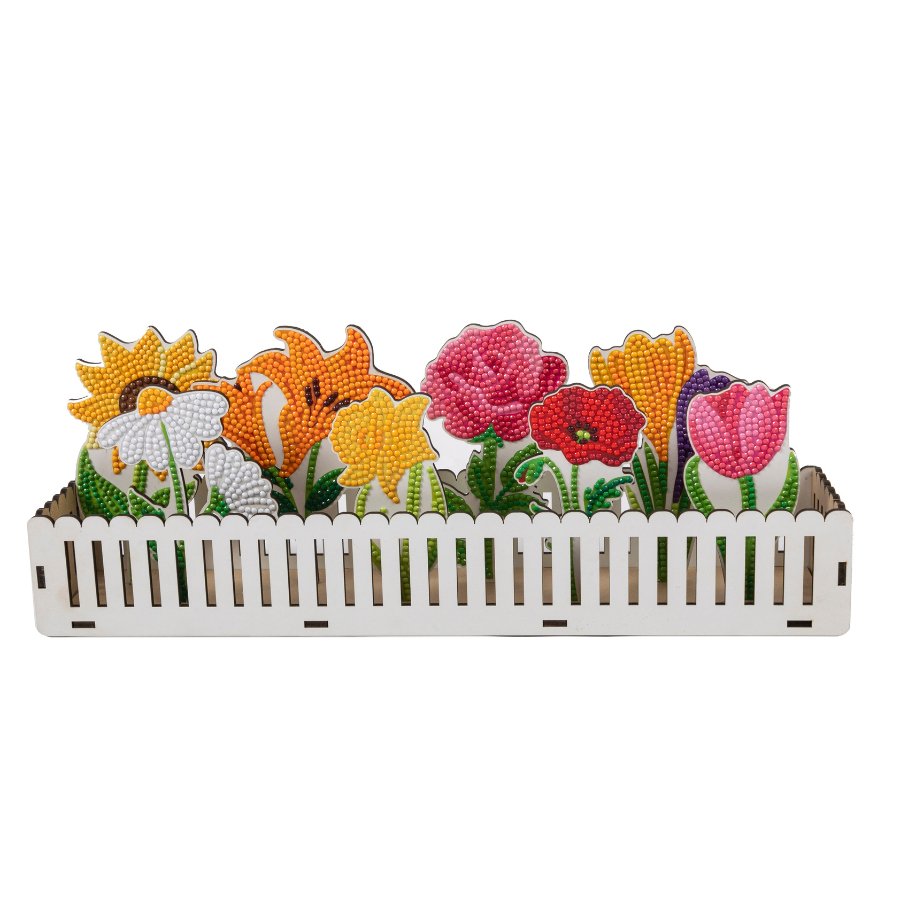Crystal Art Flower Garden Front
