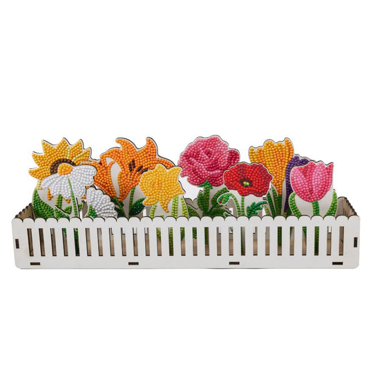 Crystal Art Flower Garden Front