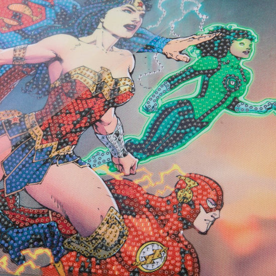 "DC Heroes" DC Comics Crystal Art Kit 30x30cm Before