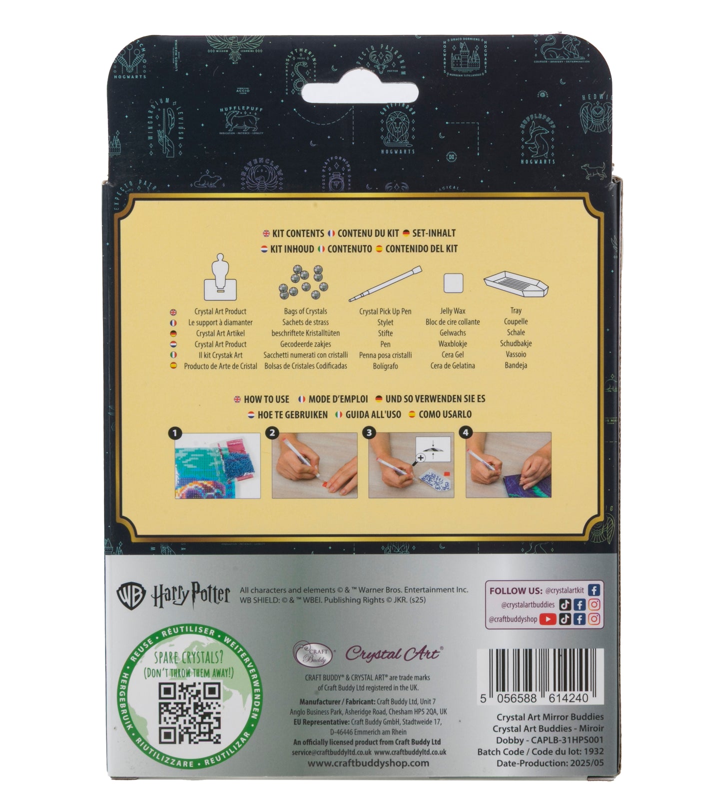 Dobby Crystal Art Mirror Buddies Harry Potter 2