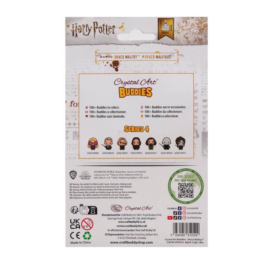Draco Malfoy Crystal Art Buddies Harry Potter Series 4-1