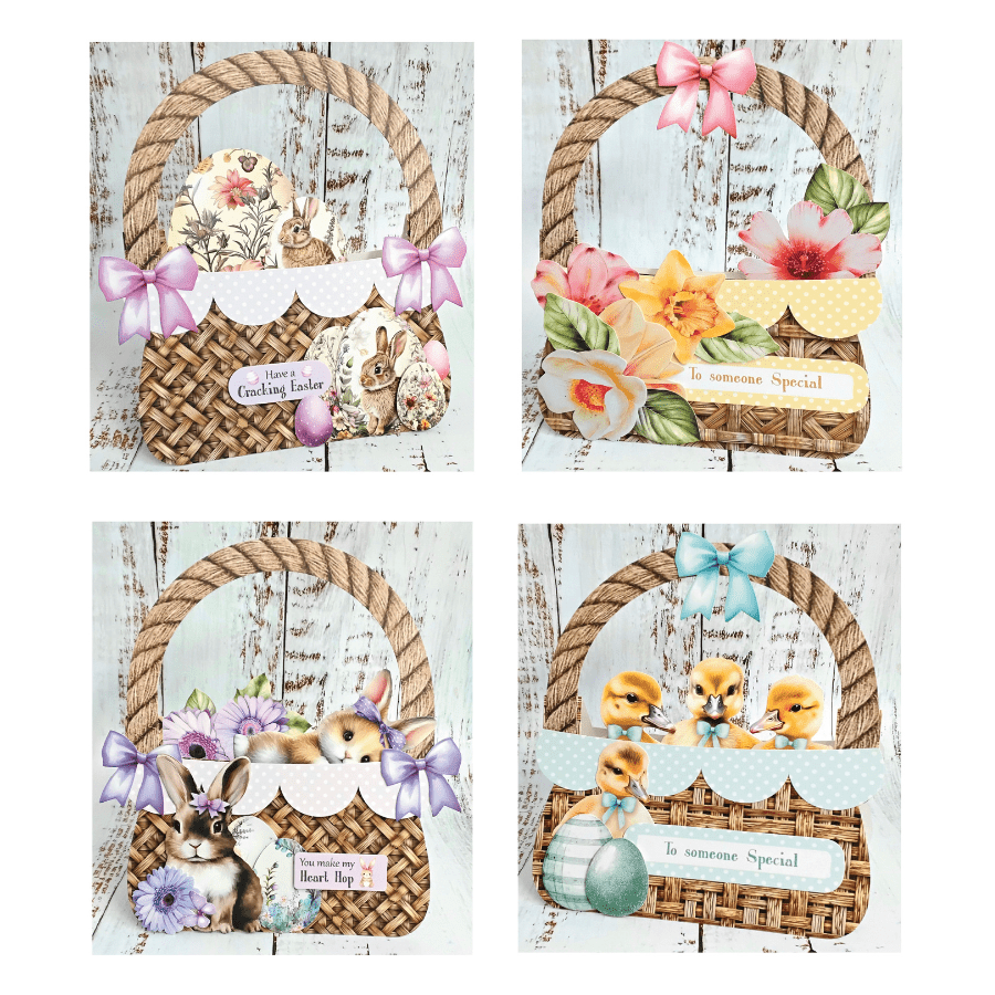 Easter Baskets Craft Buddy Card Papercrafting Kit 4