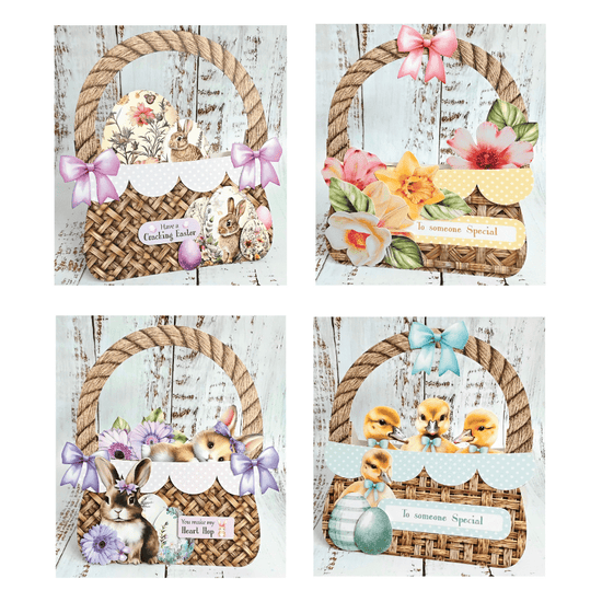 Easter Baskets Craft Buddy Card Papercrafting Kit 4