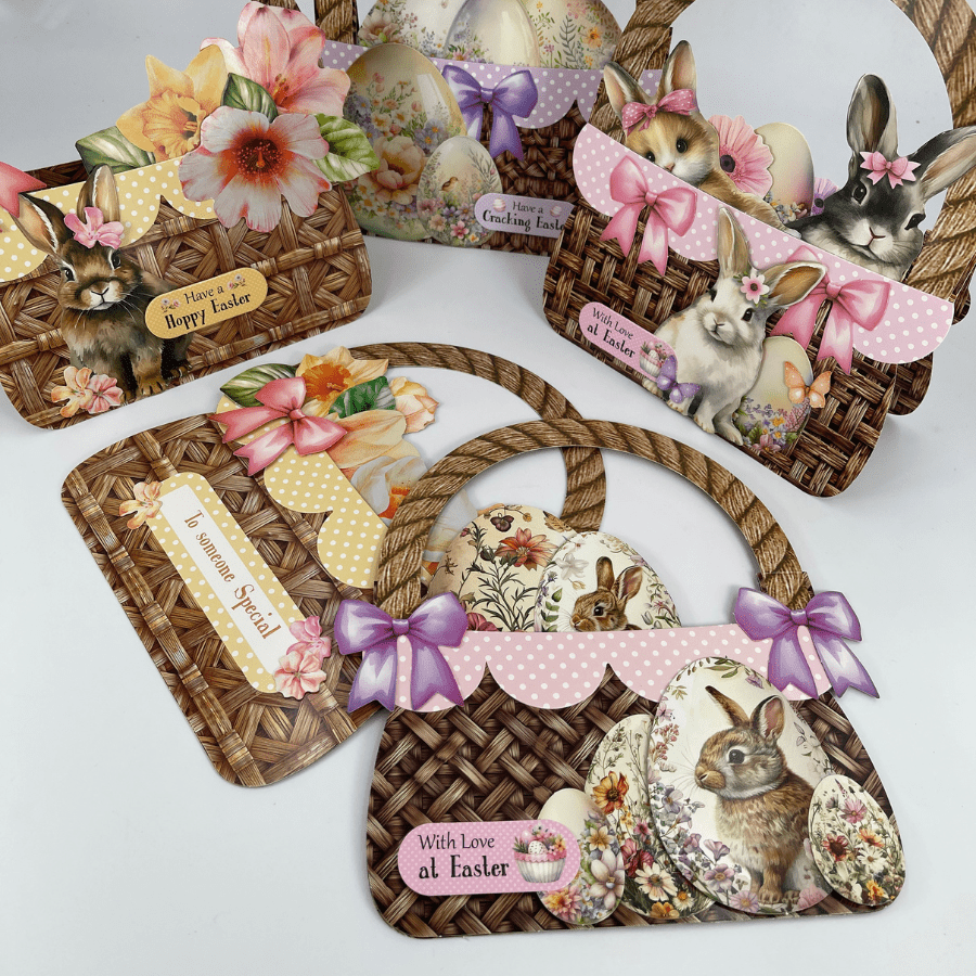 Easter Baskets Craft Buddy Card Papercrafting Kit 5