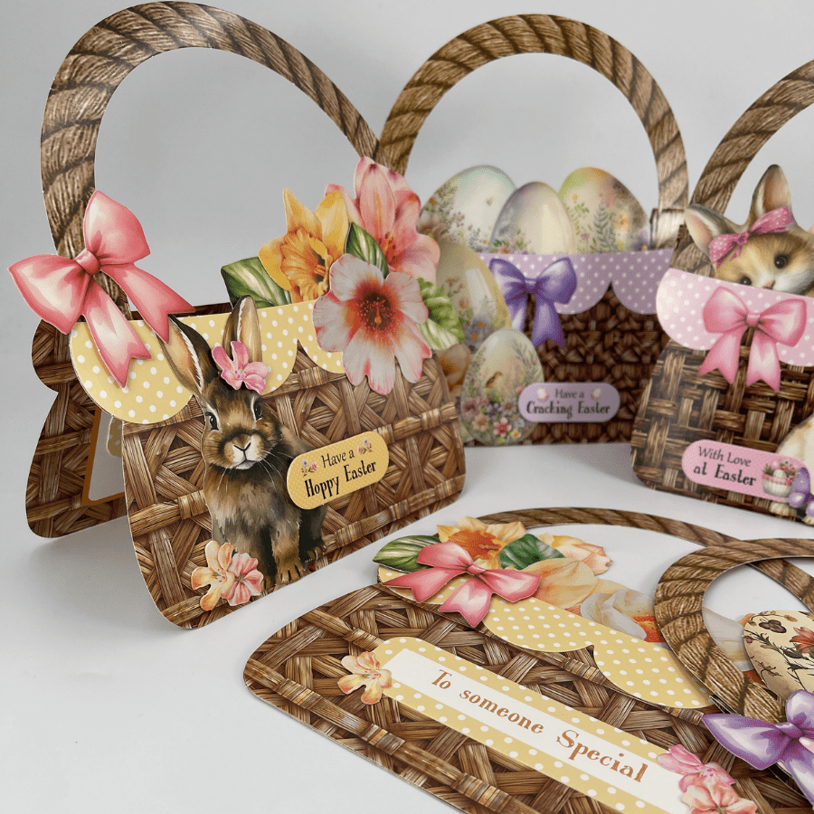 Easter Baskets Craft Buddy Card Papercrafting Kit 7