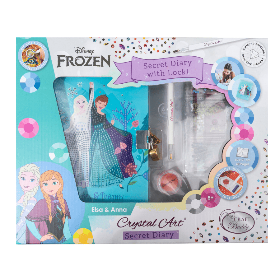 Elsa & Anna Crystal Art Secret Diary Disney