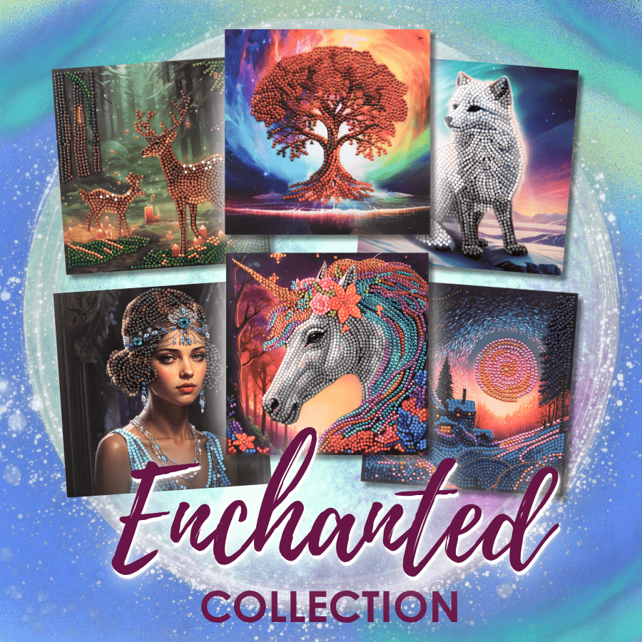 Enchanted Collection Set Crystal Art Cards 2