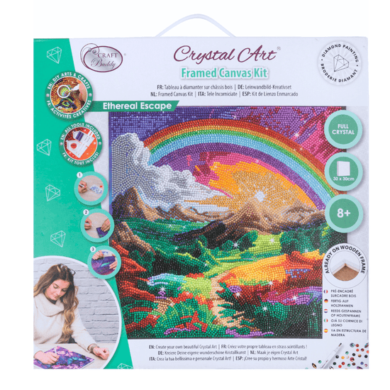 Ethereal Escape Crystal Art Canvas Kit 30x30 5