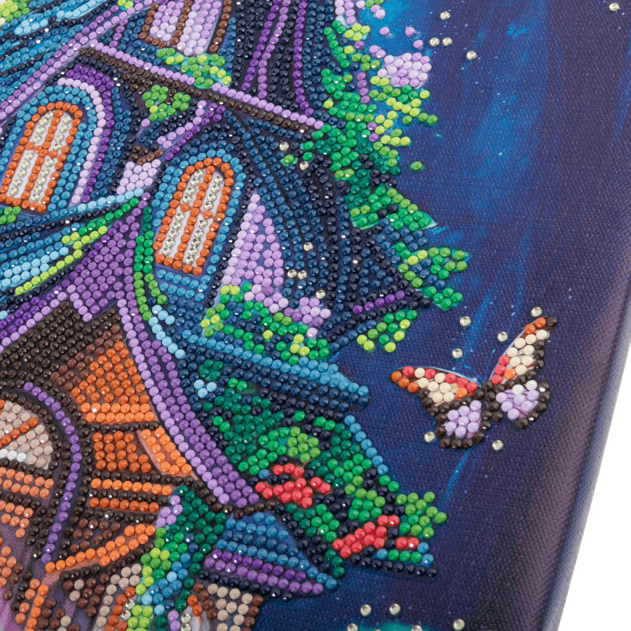 Fantasy House Crystal Art Canvas Kit 35x45 7