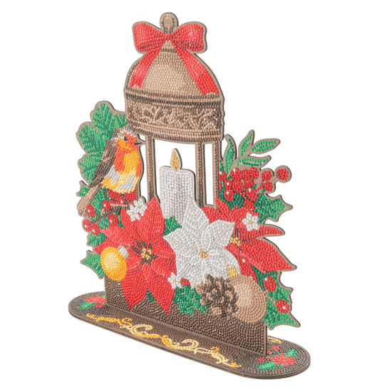 Festive Lantern Crystal Art Wooden Decoration Kit 2