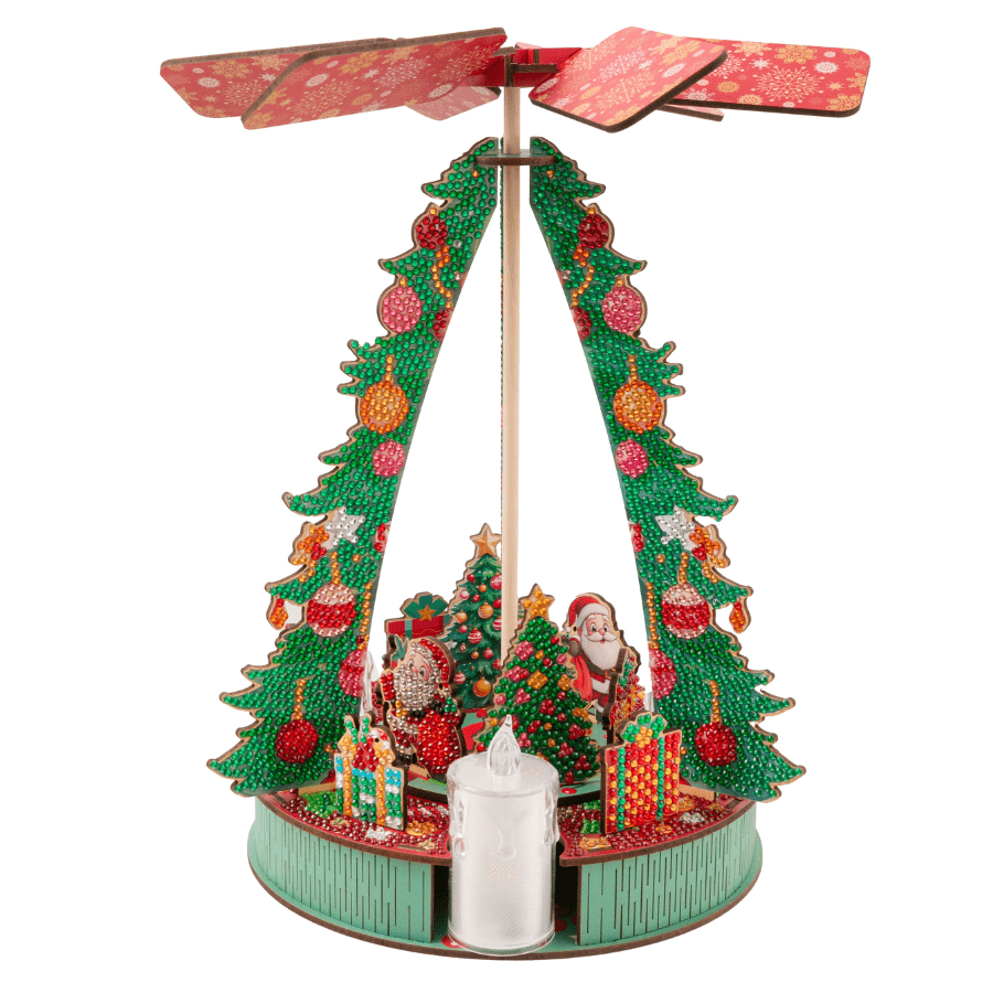 Festive Windmill 3D Crystal Art Decoration Kit 4