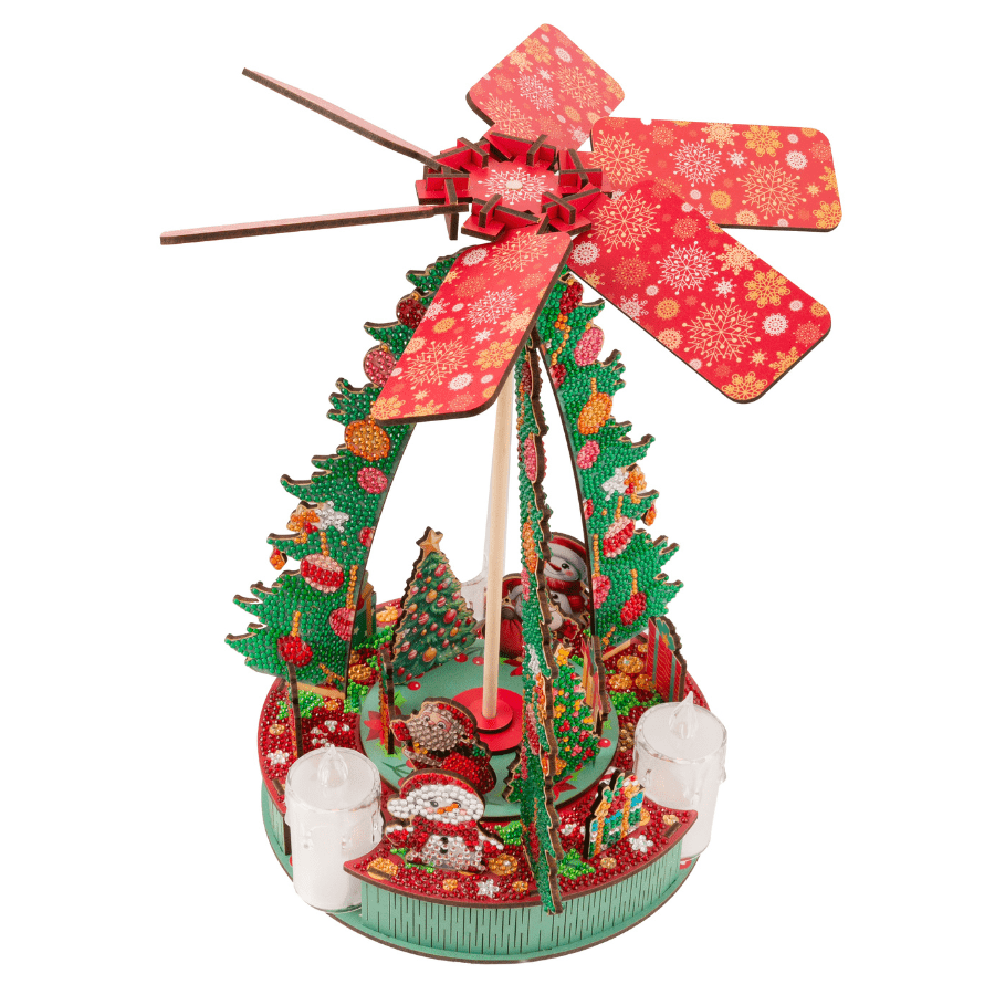 Festive Windmill 3D Crystal Art Decoration Kit 5