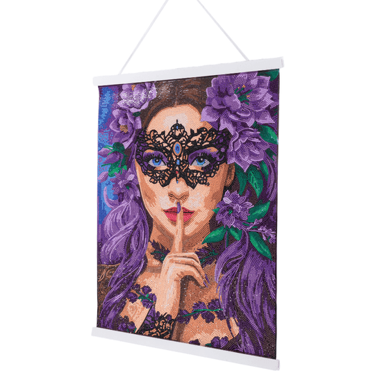 Floral Whisper Crystal Art Scroll Kit 40x50 7