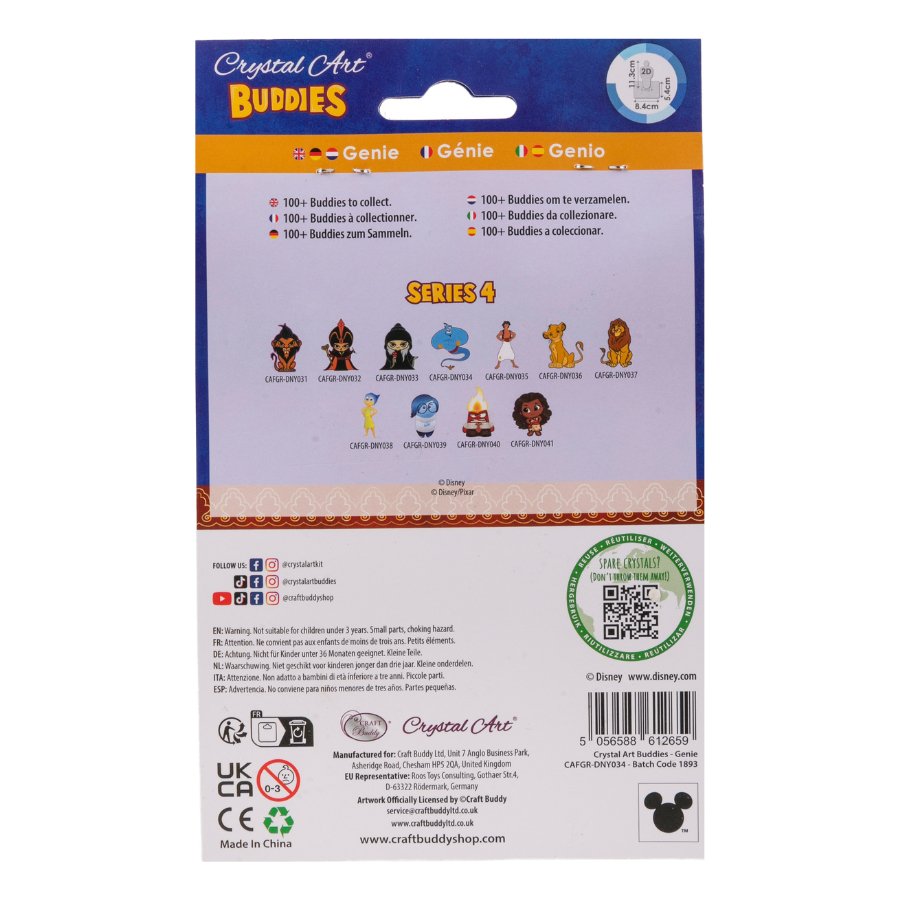 Genie Crystal Art Buddies Disney Series 4 1