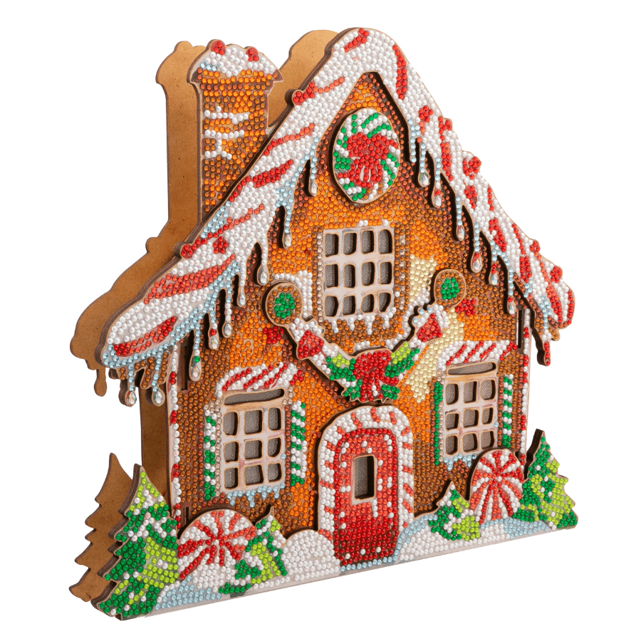 Gingerbread House 3D Crystal Art Decoration Kit
