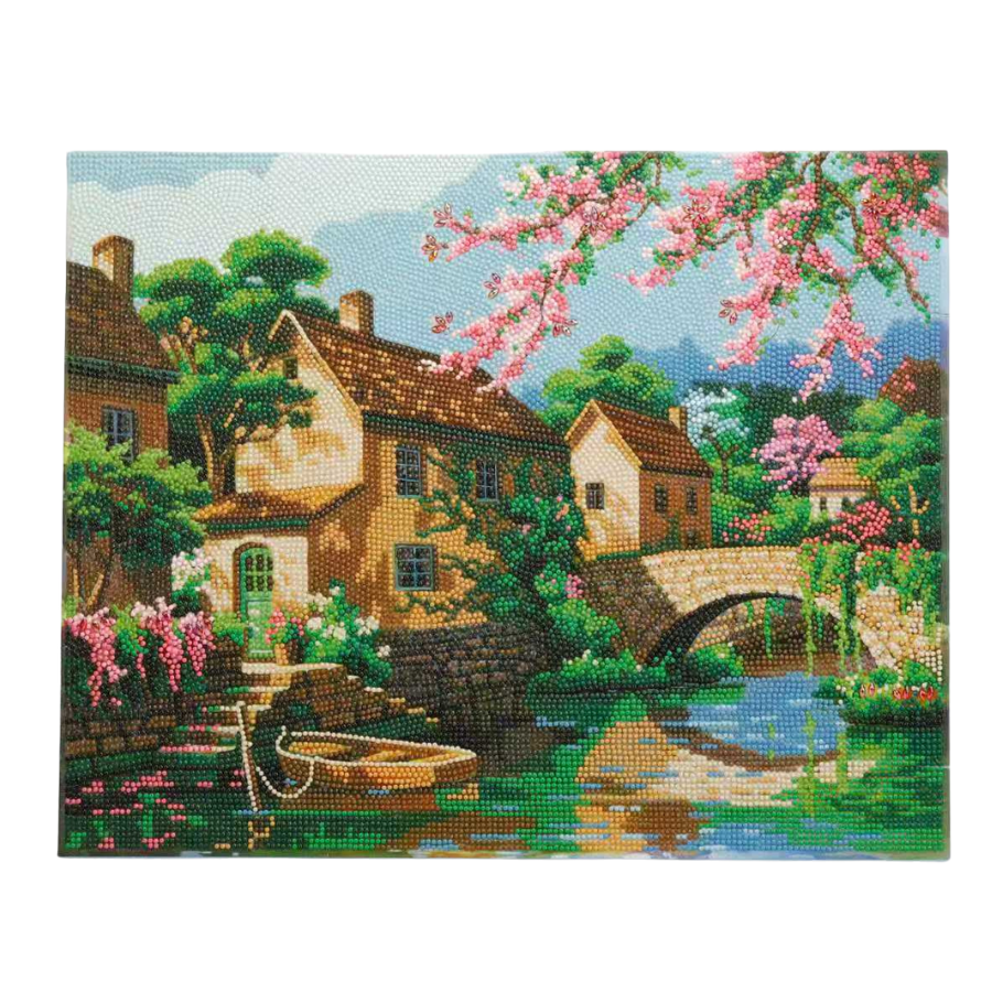 Glassy River Crystal Art Framed Canvas Kit 50x40cm